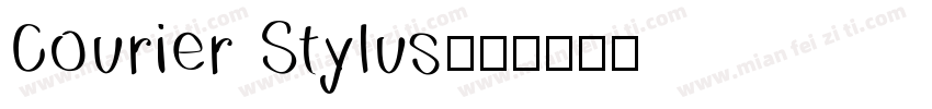 Courier Stylus字体转换